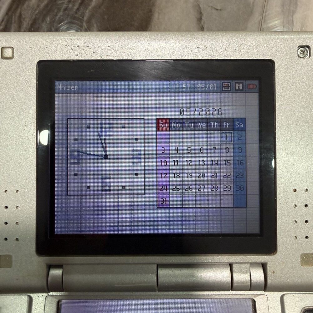 Nintendo DS Original Console NTR-001 Titanium Silver - Tested Works w/ Charger - Picture 6 of 13